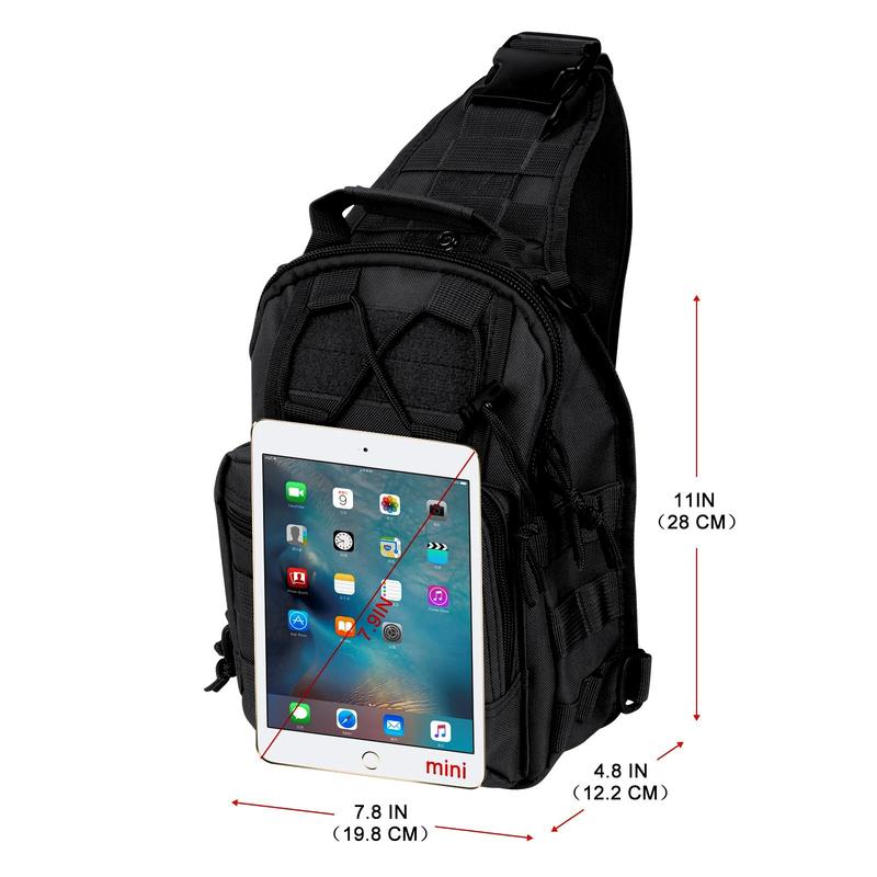 Outdoor Tactical Bag Backpack, Military Sport Bag Pack Cross-body Molle Sling Shoulder Backpack Tactical Bag for Every Day Carry FathersDayGift TikTokShopJumpstartSale