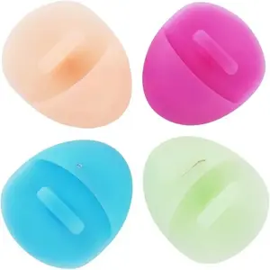 Silicone Face Cleansing Brush, Manual Facial Massager, Soft Scrubber for Sensitive Skin
