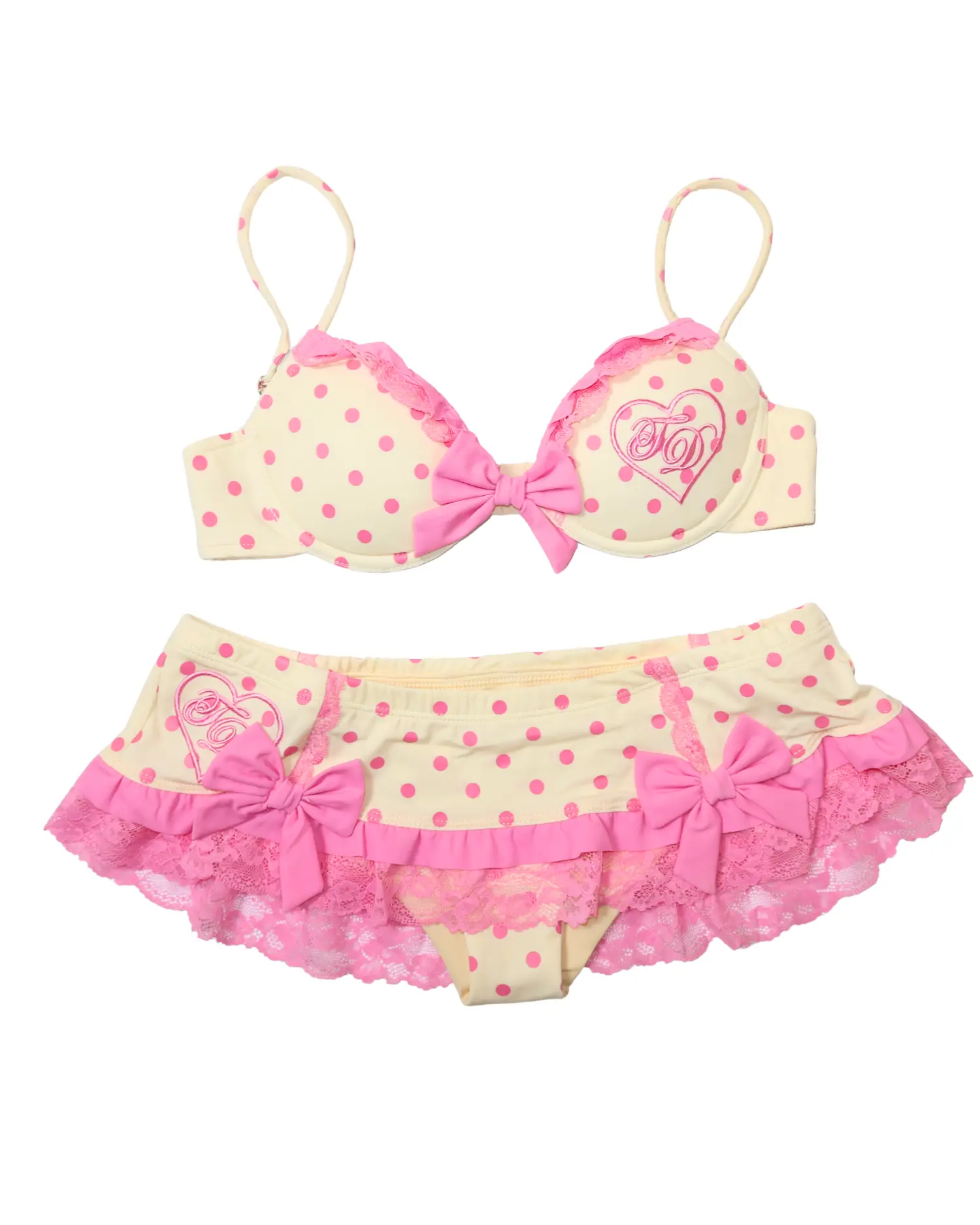 Pink Lemonade Dolly Bikini Set