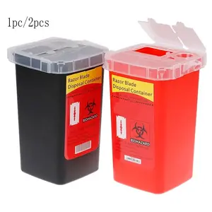 Disposable Razor Blade Storage Box, Disposable Razor Blade Disposal Box, Hairdressing Tool Accessories for Salon Barber Shop, Christmas Gift, Beauty Products, Shaving Products