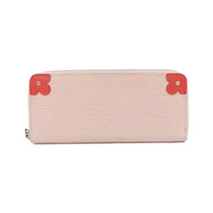 Pre-owned Louis Vuitton Calfskin Small Leather Goods Portefeuille Clemence Epi Long Wallet