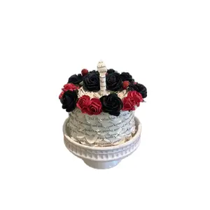 Birthday Cake from old books and paper - Book lover gift - Bookish Birthday Cake Decor