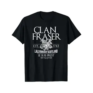 Scottish Sassenach Lallybroch Scots Outlander T-Shirt, PLUS SIZE, L-5XL Allseason Clothing, Short Sleeve Shirt, Comfortable Outfit, Retro Style, Durable Material, Adult Men