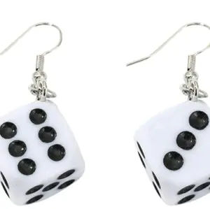 Dice Earrings, Cute Earrings, Gambling Earrings, Casino Earrings, Fashion Earrings