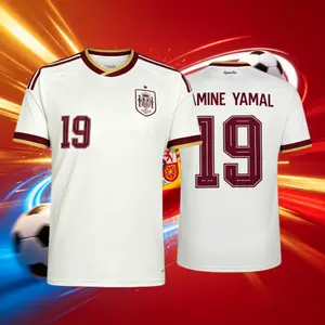 2026 Spain Home And Away 19# Lamineyamal 20# Pedri Short And Long Sleeve Soccer Jersey Fans Version Breathable