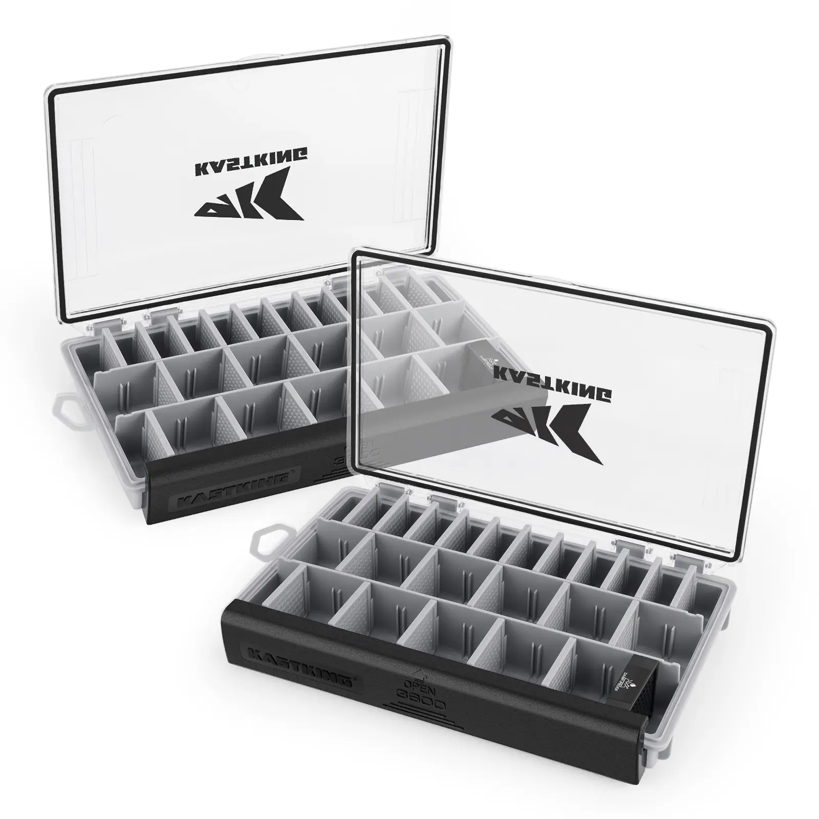 KastKing HyperSeal Waterproof Tackle Box, Waterproof 3600 and 3700 Tackle Trays, Fishing Tackle Box Organizer with Removable Dividers, Lure Box and Te
