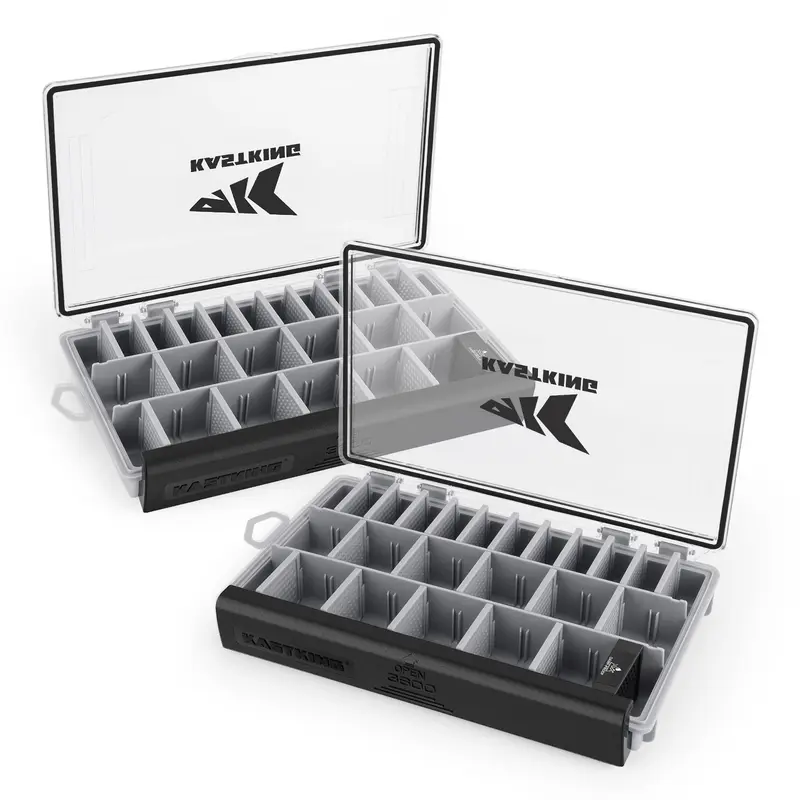 KastKing HyperSeal Waterproof Tackle Box, Waterproof 3600 and 3700 Tackle Trays, Fishing Tackle Box Organizer with Removable Dividers, Lure Box and Terminal Tackle Storage   Kast,King reels