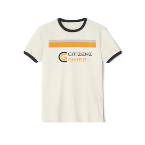 Unisex Cotton Ringer T-Shirt Classic Tee Top Tshirt Streetwear
