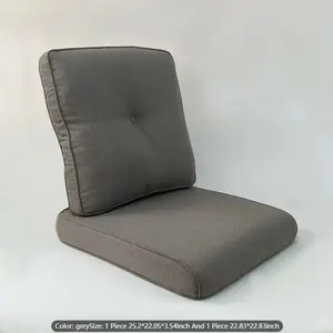 2pcs Thick Waterproof Sofa Cushion And Backrest Set, Suitable For Outdoor Sofas, Living Room Sofas, Office Chairs No Collapse For Long Sitting,Not Easy To Deform, Dirty And Wear-resistant Resistant (1 Cushion + 1 Backrest)