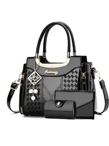 Fashion Three-Piece Retro Crossbody Handbag Set, Large Capacity Multi-Layer Bag, Stylish Design, Perfect for Travel and Shopping, Aesthetic