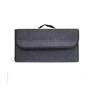 1pc Car Storage Box Felt Small Trunk Storage Portable Car Foldable Storage Box