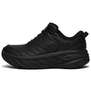 HOKA ONE ONE Bondi SR Men's Low-Top Urban Commuter Running Shoes with Fabric-Leather Blend and Slip-Resistant Balance