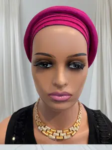 CRZ Royal Plum Classic Tie-Back Turban