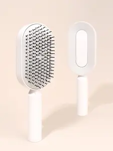 One Pressable And Standable Detangling Comb For Women's Long Hair With Frizz Control Function Hair Brush