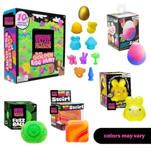 15pcs Viral NeeDoh Style Squishy Toy Bundle - Original Retail Packaging Sensory Stress Balls for Kids & Adults - Easter Basket Stuffers - Various Textures & Fillings - Ages 3+ Perfect Gift