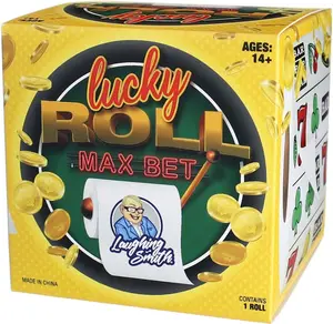 Laughing Smith Lucky Roll Max Bet Novelty Toilet Paper - Casino Toilet Paper Gambling Gifts - Slot Machine Toilet Paper - Las Vegas Toilet Paper and Slot Machine Themed Gift