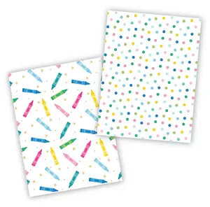 School 2 Cookie Backer - Food Safe, Double Sided 3.75" x 5"