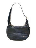 Solid Black Shoulder Bag