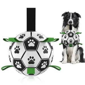 Durable Dog Toy Ball, Interactive Pet Training Accessory, Perfect Gift for Playful Puppies & Canines, Enhance Bonding Time，Free gift of air pump.