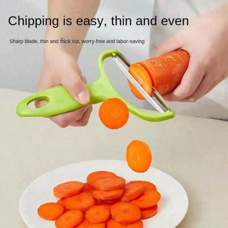 Stainless Steel Multifunctional Vegetable Peeler And Cabbage Slicer - Perfect For Slicing, Shredding And Grating - Essential Kitchen Tool For Thanksgiving Prep, Vegetable Slicer