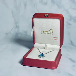 Voice Keepsake Box & Necklace Set - Recordable Message Box with Heartfelt Greeting, Including 'my love' Necklace, Perfect Gift for Loved Ones, Ideal for Mother’s Day