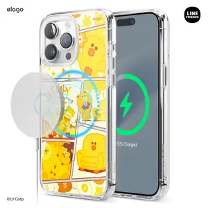 LINE FRIENDS | elago MagSafe Yellow Sally Case for iPhone 15 Pro Max