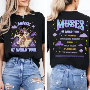 Hercules 1997 Muses World Tour 2-sided T-Shirt, Hercules Muses T-shirt, Family Matching Shirt, Magic Kingdom, Birthday Gifts