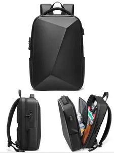 Men's Business Computer Backpack, Casual Solid Color Backpack with Adjustable Strap & Anti-theft Bag, Fashionable Backpack for Work & Travel