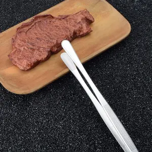 Stainless Steel Long Handle Kitchen Tweezers Multifunctional Food Gripper Cooking Plating Culinary Tongs Household Kitchen Utensils-MM1