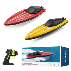 Remote Control Boat, 1 Box 2.4G RC Speedboat, Waterproof Rechargeable High Speed Racing Model Electric Boat, Radio Control Outdoor Boats Toys for Boys