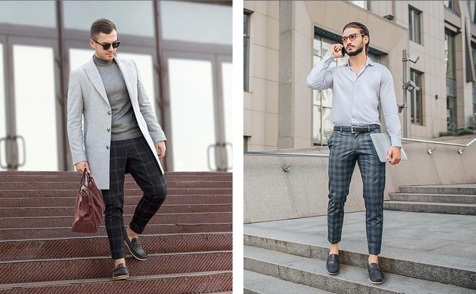 Bruno Marc Men's PU Leather Driving Moccasins Loafers