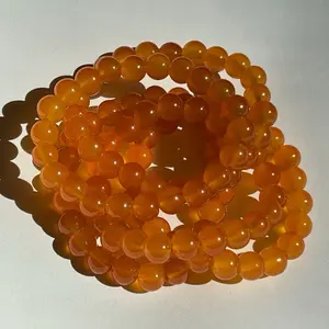 Orange Beaded Bracelet