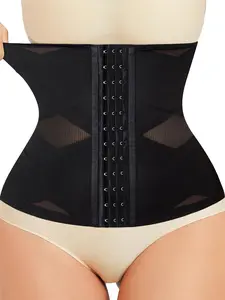 Women's Mesh Waist Cincher Belt, Breathable High Elasticity Abdominal Binder, Casual Invisible Buttoned Belly Band, High Waist Trainer for All Seasons Women's Mesh Waist Cincher Belt, Breathable High Elasticity Abdominal Binder, Casual Invisible Buttoned Belly Band, High Waist Trainer for All Seasons