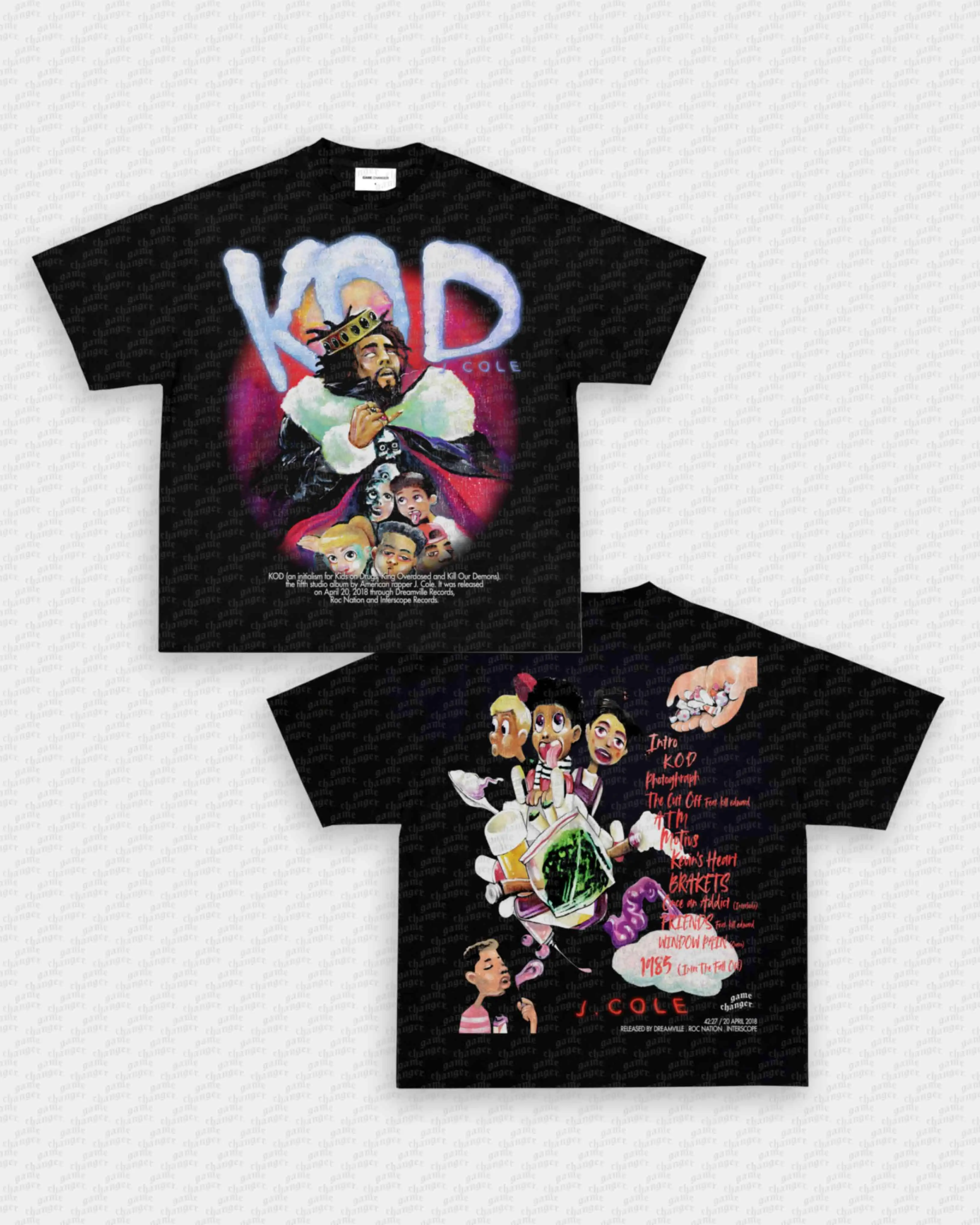 KOD-B J. Cole Friday Night Lights Graphic Tee, Vintage Rap T-Shirt, Hip Hop Fan Shirt, Classic Music Gift T072421