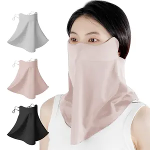 3 Packs UV Sun Protection Face Mask with Neck Coverage UPF 50+ Face Shield Breathable Design for Summer Outdoor Activities