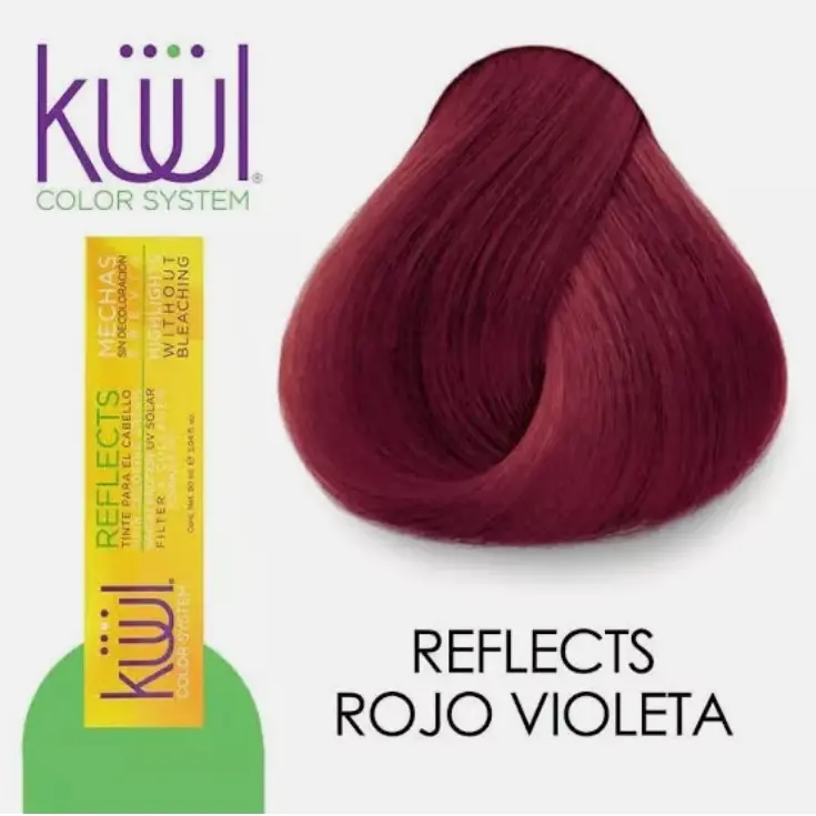 KUUL Cream Tube Hairdye - 3.04oz Capacity Rojo Violeta Ash Brown Pre-Mixed At-Home Gentle Hair Coloring, Unisex, Alcohol Free, Paraphenylenediamine Free, Color Protection, 24 Months Shelf Life, For Dry/Curly/Fine Hair