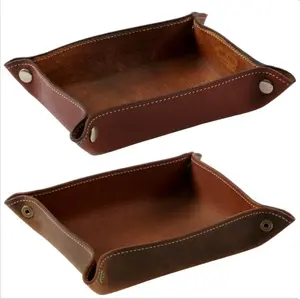 PREMIUM LEATHER VALET TRAY - Amish Handmade Catch-All