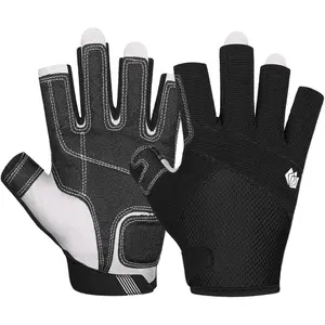 Kayaking Gloves 3/4 or Full Finger Padded Palm Fingerless Gloves for Men Women Youth  for Sailing Paddling Canoeing Boating Workout Rowing SUP and Other Water