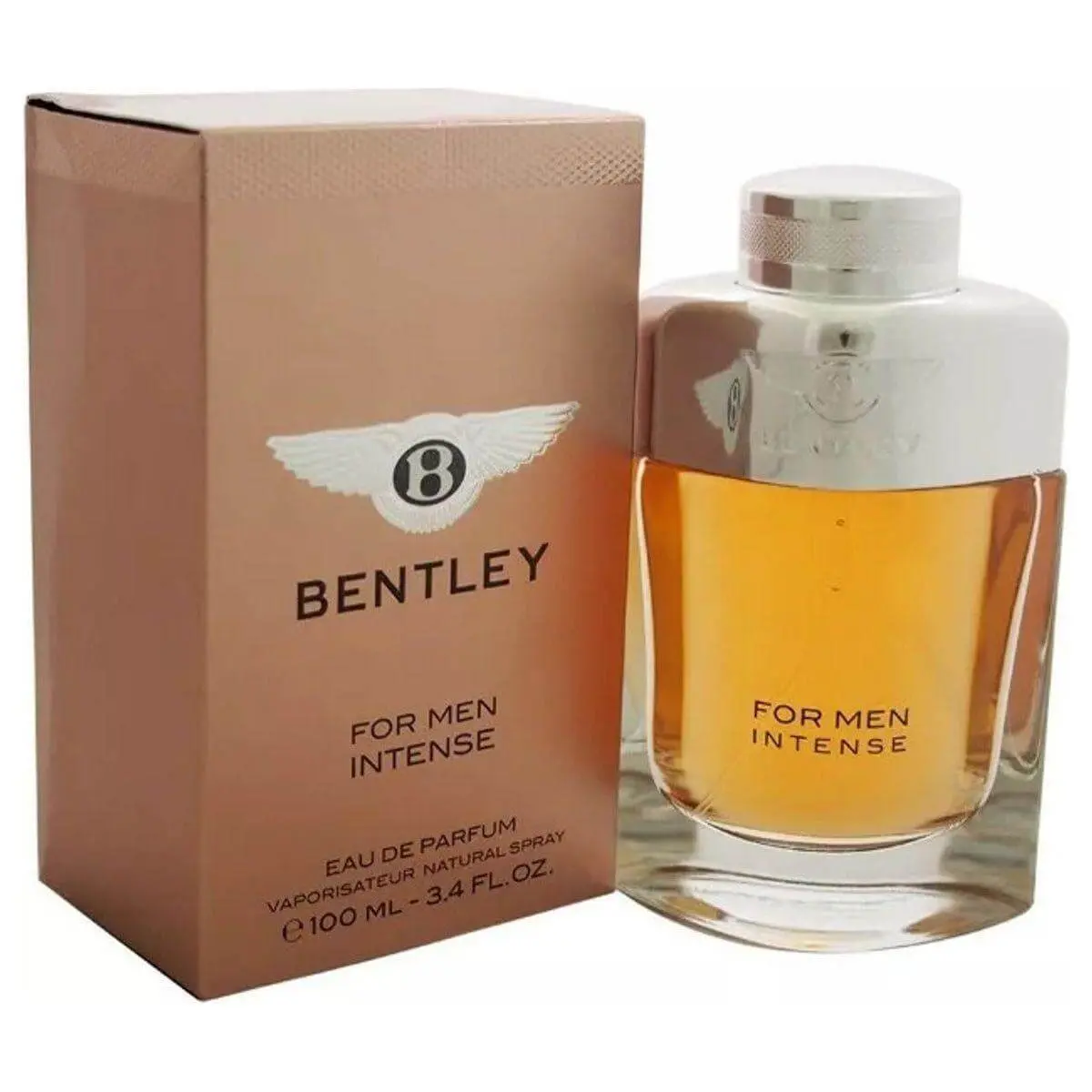 Intense Eau de Parfum for Men, Spicy Woody Cologne with Rum, Cinnamon, Black Pepper, and African Geranium, 3.4 fl oz Spray, Single Item