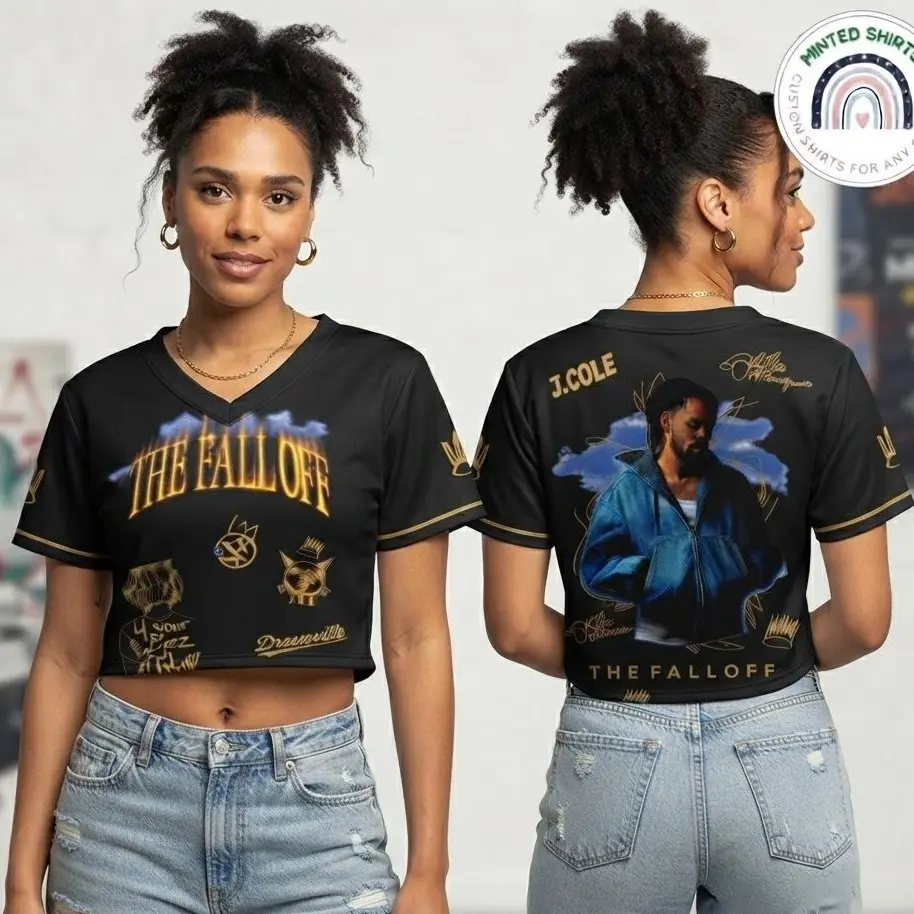 2026 JCOLE CROPTOP Jersey, Concert Outfit, Custom Name and Number Jersey - Gift For Fans