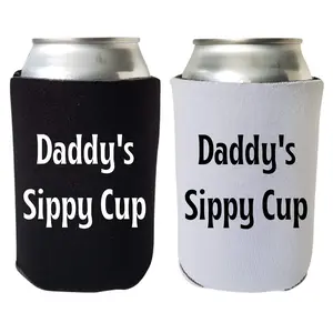 Father’s Day Can Cooler, Daddy’s Sippy Cup, Happy Father’s Day Drink Coolie, Beer Hugger, Dad Gift Idea