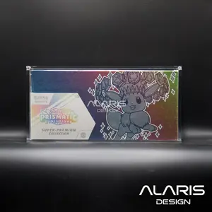 ALARIS Premium Pokemon Acrylic Case for Prismatic Evolutions Super Premium Collection SPC with UV Protection & Reinforced Magnetic Lock Crystal-Clear Display Box (SPC)