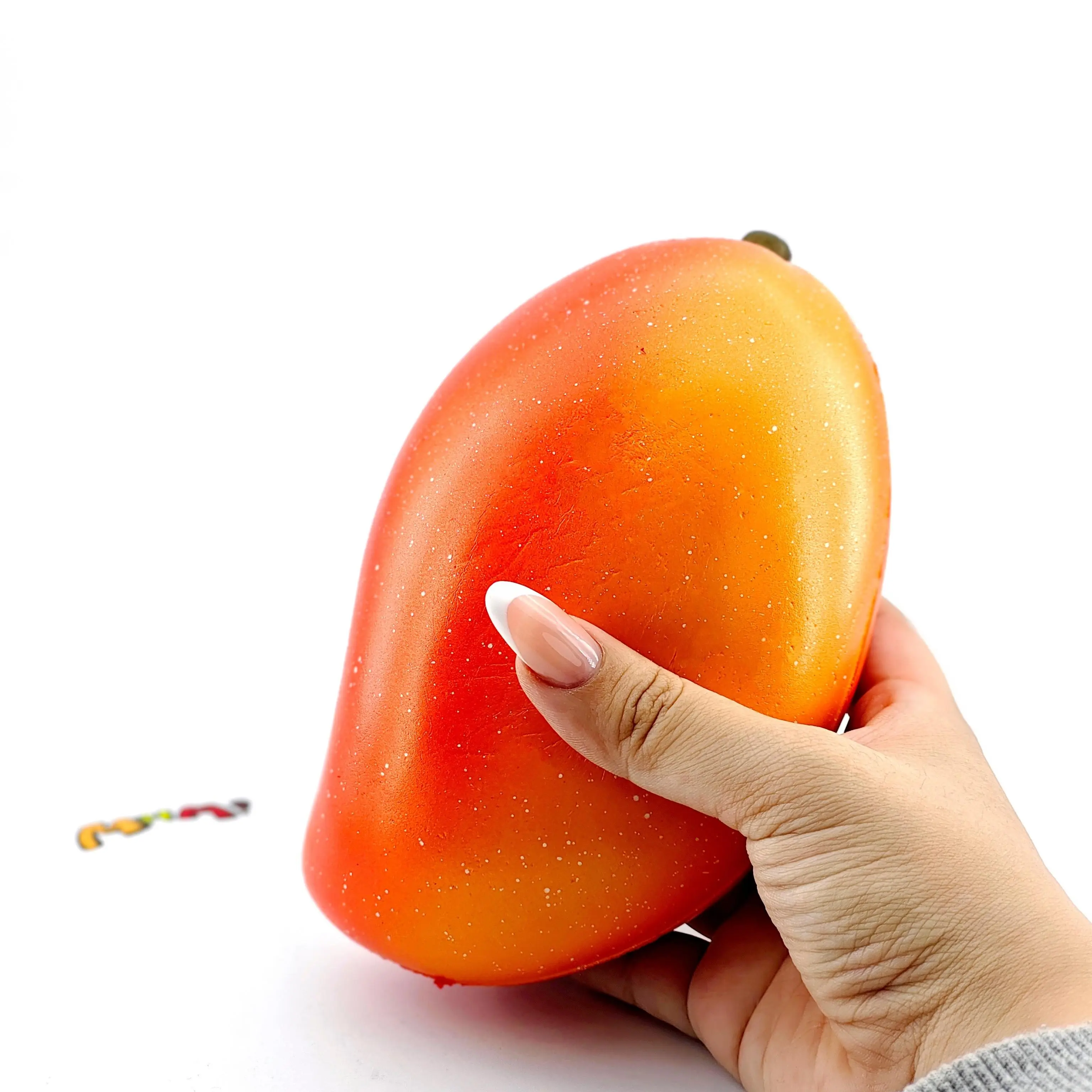 MHM Tropical Mango Slow Rising Squishy Toy, Soft Food-Themed Sensory Fidget Toy, Cute Kawaii Gift