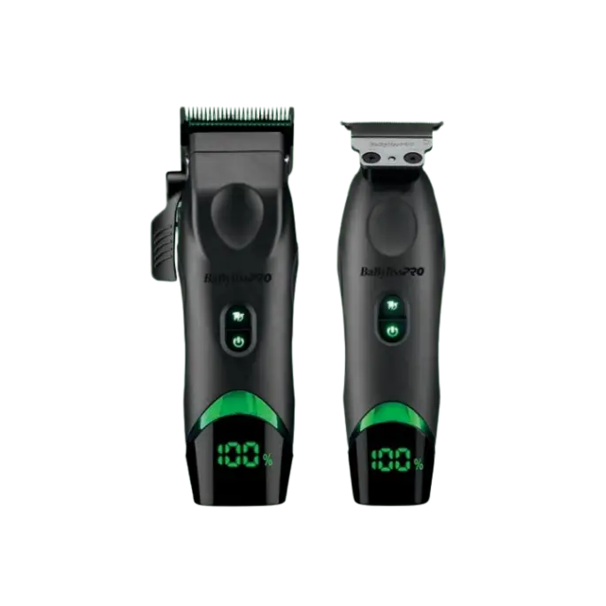 BaBylissPRO Tomb45 Clipper + Trimmer Pack, Professional Barber Equipment for At Home Haircut & Hair Styling, Wireless Charging Clippers for Shaving
