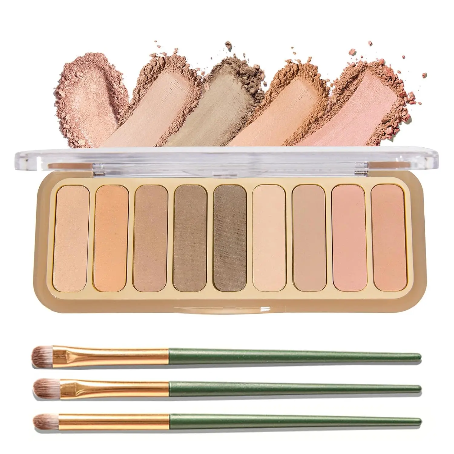 Eyeshadow palette, matte nude eyeshadow palette with brush, colorful blendable shades neutral nude eyeshadow makeup for older women, natural finish, long-lasting (sweetheart)