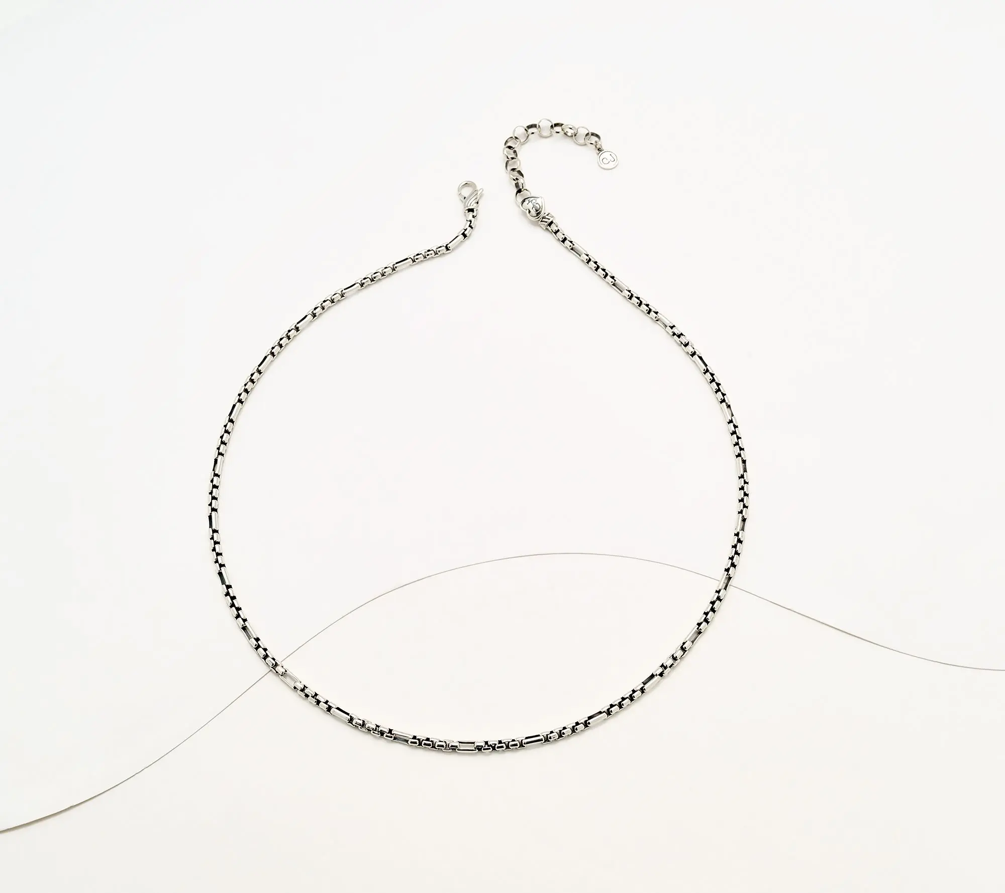 Christian James by Scott Grimes Sterling 3mm 7x1 Luciano 18" Necklace, 16.7g