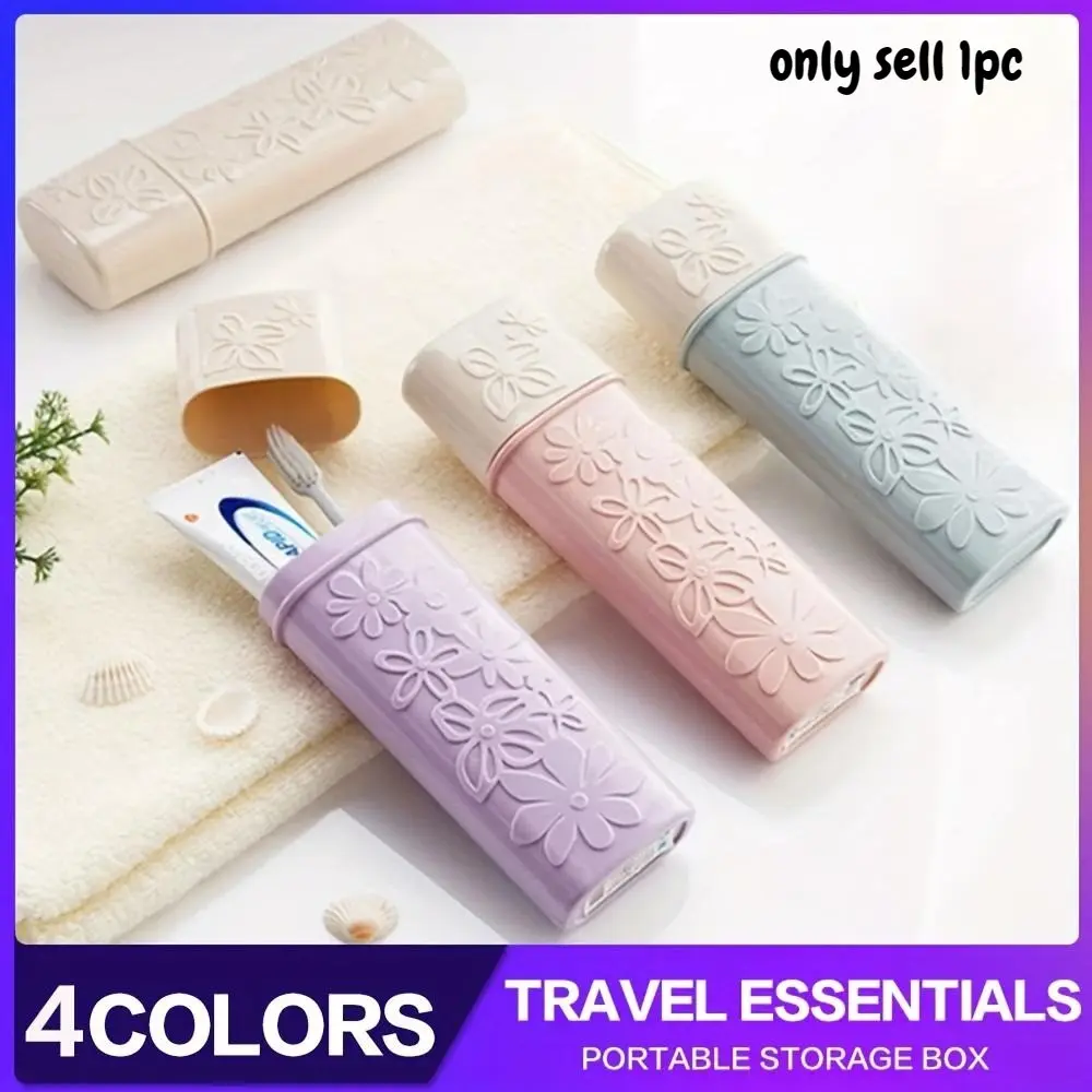 1PC Toilet toothbrush box portable travel plastic with cover Toothbrush Storage Holder Toothbrush Holder Travel