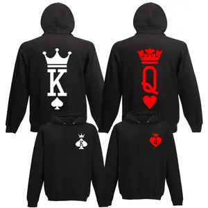 King Queen Hoodies, King Queen Set, Couples Matching, Couples Hoodie, Matching Hoodie, Couple Hoodies, Gift for Valentines, Couple Gift