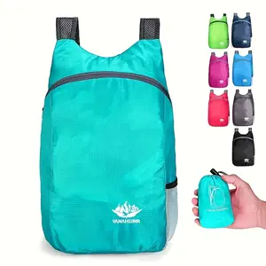 Lightweight Outdoor Foldable Multi Function Backpack in Light, Adjustable Straps, Durable Zipper Closure, Ideal for Commuting and Hiking