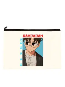 Dandadan Okarun Anime Momo Ayase Sublimation Blank Canvas Makeup Bags Zipper Pouch Pencil Case Blank Craft Bags Cosmetic Pouch For Travel